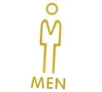OSALADI Panneau Adhésif Toilettes Signalisation Auto Adhésive Indication Masculine Féminine pour Hôtels Restaurants et Commerces Décoration pour Salles de Bain Marqueur de Toilettes