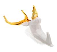 OSALADI Patère Murale en Métal Couleur Blanc Luxe, Crochet à Vêtements Multifonction Motif Bois de Cerf, Cintre Pratique pour Manteaux et Chapeaux, Décoration Murale pour Entrée et Salon,