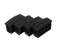 OSALADI Patin Echelle Antidérapant Caoutchouc 4 Pièces 60 × 22 Couvre-Pied d'Échelle à Coulisse Embouts de Stabilisateur Coussinets de Protection Isolation Électrique