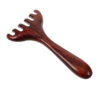 OSALADI Peigne de Massage Artisanal en Bois Design Créatif pour Pieds Six Griffes, Outil de Grattage du Cuir Chevelu et Massage pour Usage Familial à Domicile