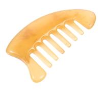 OSALADI Peigne de Massage en Résine Antistatique à Dents Larges Peigne Triangulaire pour Cuir Chevelu Stimulation Circulation Sanguine Soin Doux des Cheveux et Maux de Tête Usage