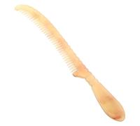 OSALADI Peigne en Corne Naturelle 4-6 MM Antistatique Peigne Fin de Massage du Cuir Chevelu Compact pour Hommes et Femmes Soin Capillaire Voyage et Coiffage Précis