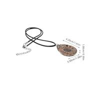 OSALADI Pendentif en pierre en spirale spécimen de conque de coquillage charmes d'ammonite conque charmes de coquillage de conque Fossile de conque naturel