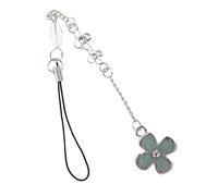 OSALADI Pendentif Porte-clés Trèfle à Quatre Feuilles Léger Pour Téléphone Portable, Ornement Suspendu Porte-clés, Cordon Fin Multifonction, Présent Amical, Usage Quotidien