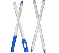 OSALADI Perche D'écumoire pour Piscine Poteau Réglable en PP Argenté, 4 Sections Pratiques pour Opérations de Pêche en Grand et Protection des Mains, Accessoire Piscine