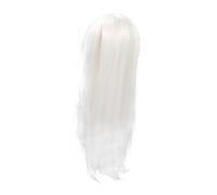 OSALADI perruque pour hommes perruque lisse longue droite blanche en fibre haute température pour vêtements traditionnels chinois homme simple à utiliser et confortable