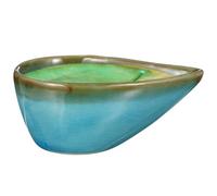 OSALADI Petit Plat en Céramique Bleu pour Mélanger Huiles Essentielles et Masque Boue, Support Décoratif Pratique et Sain pour Salle de Bain ou Toilette