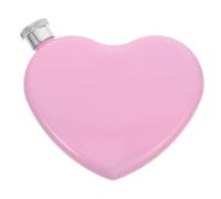 OSALADI Petite Flasque de Poche en Acier Inoxydable 5 Oz de Cœur Rose Gourde Portable pour Whisky Vin ou Eau pour Voyages Camping et Activités de Plein Air
