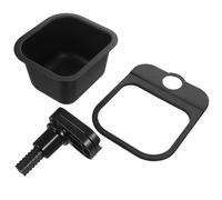 OSALADI Petite Poubelle à Clip Rotative en Plastique ABS Noir Poubelle Domestique Multifonction pour Bureau et Maison Rangement Compact pour Déchets Quotidiens Pratique et Solide