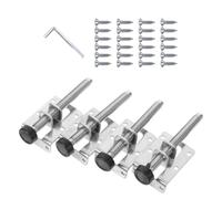 OSALADI Pieds de Nivellement Réglables pour Meubles Robustes Kit de 4 Pièces Grand Modèle 24 Vis et Clé Hexagonale Rehausseurs Antidérapants Latéraux pour Armoires et Penderies Réglage