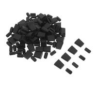 OSALADI Pieds en Caoutchouc Noirs pour Grille d'Évier Cuisine - Protections Antidérapantes et Butoirs Réutilisables - Accessoires de Rechange Solide pour Égouttoir - Lot de 100 set de