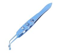 OSALADI Pince à Épiler en Métal pour Paupières Femmes Expresseur des Glandes de Meibomius Pince Masseur 3 Trous Tête Carrée 3X4 Outil de Soin Oculaire Précis pour Obstruction et