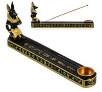 OSALADI Planche D’Parfum Rétro en Résine Égyptienne Tête de Chien Support Pratique pour Bâtons D’Parfum Accessoire Feng Shui pour Maison Bureau Hôtel et Contemplation Plateau