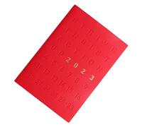 OSALADI Planificateur Agenda Calendrier avec Liste de Tâches et Notepad pour Organisation Couleur Rouge