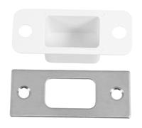 OSALADI Plaque de Gache Serrure en Acier Inoxydable pour Porte en Bois, Plaque de Recouvrement du Verrou Installation Facile et Usage Solide