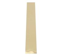 OSALADI Plaque métallique de porte en acier inoxydable doré brossé, plaque de protection autocollante, sécurité renforcée, pour entrée commerciale ou résidentielle