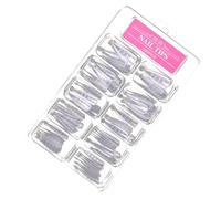 OSALADI Plaques à Ongles Cristal 100 Pièces, Modèles D'ongles Échelle, Extensions D'ongles Résistantes et Légères, Accessoire Manucure pour Nail Art, Usage Professionnel et Maison
