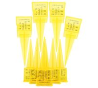 OSALADI Pluviomètre Extérieur 9 Pièces en Plastique 38 CM pour Jardin et Pelouse Coupelles de Mesure Précises pour Arrosage Outil de Relevé des Précipitations Facile à Lire