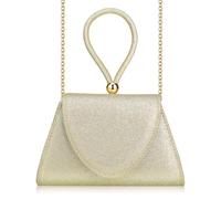 OSALADI Pochette Dorée Femme à Main Fermeture Magnétique Paquet de Soirée Pratique pour Rangement Sécurisé des Essentiels