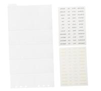 OSALADI Pochettes Budget Amovibles PP pour Classeur à Anneaux Inserts Autocollants Dorés et Noirs Organisation Facile des Finances Personnelles