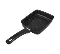 OSALADI Poêle à Œufs Japonaise Rectangulaire Antiadhésive Noire, Petite Poêle Multifonction pour Tamagoyaki, Crêpière à Crêpes et Steak, Compatible Plaques de Cuisson, Revêtement Facile