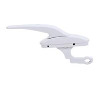 OSALADI Poignée de Fenêtre Blanche Verrouillable pour Remplacement Manivelle à Battant Loquet Sécurisé Accessoire pour Fenêtres Coulissantes Ouverture Extérieure Fonctionnement Fluide