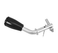 OSALADI Poignée de Porte pour Poêle à Bois et Chaudière Compatible Fourneau Diamètre 1,2cm en Métal et Plastique Noir, Remplacement Facile Prise Stable Style Classique