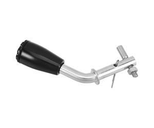 OSALADI Poignée de Porte pour Poêle à Bois et Chaudière Compatible Fourneau Diamètre 1,2cm en Métal et Plastique Noir, Remplacement Facile Prise Stable Style Classique