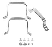 OSALADI Poignées Latérales en Acier Inoxydable pour Marmite 3 Pièces 2 Poignées Petites Anti-Brûlure Isolantes et Antidérapantes Accessoire Cuisine Pratique pour Wok et Panier Vapeur