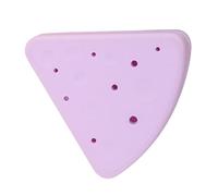 OSALADI Porte-éponge Cosmétique Triangulaire en Silicone, Petite Boîte de Rangement pour Houppette de Maquillage, Étui Aéré Léger et Portable, pour Voyages, Couleur Violet Clair