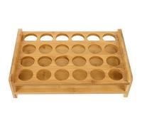 OSALADI Porte-Verres à Shot en Bois Naturel 24 Emplacements Présentoir à Verres à Liqueur Polyvalent pour Bars et Restaurants Casier à Vin Robuste pour Service et Rangement Pratique