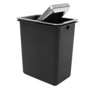 OSALADI Poubelle Cuisine Encastrée au Comptoir avec Couvercle Basculant en Acier Inoxydable Système Hygiénique sans Contact Capacité Compacte pour Maison et Bureau Gestion Discrète