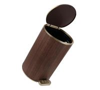 OSALADI Poubelle Rétro à Pédale 9L avec Couvercle Hermétique Corbeille à Déchets Ronde en Plastique Cuisine Salle de Bain et Chambre Poubelle de Maison Compacte et Pratique