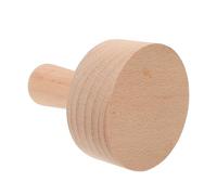 OSALADI Presse-tartelettes aux Œufs en Bois de Hêtre Fond Amovible, Moule à Pâtisserie Rond pour Desserts, Outil de Poussoir à Tarte Pratique, Ustensile Solide Cuisine et Pâtisserie