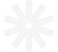 OSALADI Protecteur Thermique Pvc 14 Cm 10 Trous pour Extensions de Cheveux, Accessoires Multi-fonctions, Kit Outils Extensions Cheveux, Protection du Cuir Chevelu, Lot de 10 Pièces