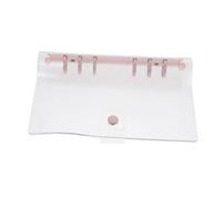 OSALADI Protège Cahier Transparent PVC avec Fermeture Bouton-pression Classeur Activités Bureautiques et Scolaires Protège-page Pratique pour Notes et Organisation
