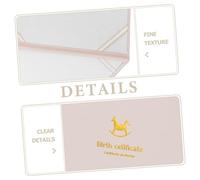 OSALADI Protège de Naissance Pochette de Rangement Étanche PU Organisateur Portable pour Certificats et Documents Familiaux Protection et Facile