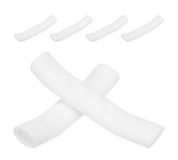 OSALADI protège-Freins de Guidon, Protecteur de Frein, Cache-Freins pour vélo de Route, Silicone Blanc, 3 Paires, Manchon de Levier de Frein, Pliable, pour VTT et Cyclisme