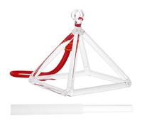 OSALADI Pyramide Chantante 10 CM avec Bâton de Percussion en Quartz pour de la Paix Intérieure en