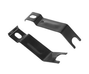 OSALADI Rallonges D'essieu en Fer Noir pour Stabilisateurs de Vélo Garçon et Filles, Paire Résistante la Rouille, Haute Solidité, Installation sur Axe Arrière Court