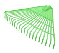 OSALADI Râteau de Jardinage 21 Dents en Polypropylène Vert Râteau Robuste pour Pelouses et Feuilles Mortes Outil Manuel pour Jardin Gazon Synthétique et Entretien Extérieur