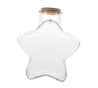 OSALADI Récipient en Verre Transparent Bouchon en Liège, Bouteille à Souhaits Miniature pour Conserver Messages, Sable Coloré, pour Décoration Mariage et Projets Créatifs