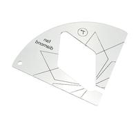 OSALADI Règle de Couture Multi Fonctionnelle Acrylique Transparent pour Patchwork Outil Pratique de Modélisation de Couture avec Design Creux pour Diy Découpe de Tissus