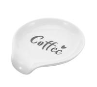 OSALADI Repose-cuillère en Céramique Cuisine Petit Format, Porte-cuillère de Table Blanc, Support pour Cuillère à Café et Ustensiles, Accessoire Pratique Cuisine et Bar, Facile à Nettoyer