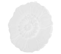 OSALADI Rosace de Plafond Décorative en Résine Blanche, Médaillon pour Plafonnier et Ventilateur, Diamètre Standard, Décoration Intérieure pour Salon et Salle à Manger, Anneau Médaillon