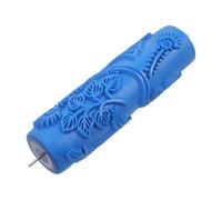 OSALADI Rouleau à Peinture Mural en Caoutchouc Bleu de 7 Pouces Motif Décoratif, Outil Pratique pour Décoration Murale et Peinture Artistique