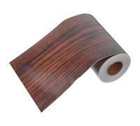 OSALADI Ruban Adhésif Autocollant Bois Effet Noyer 10 M pour Bordure Miroir Salle de Bain, Décoration Murale et Réparation Meubles, Découpe Flexible Cuisine et Intérieur