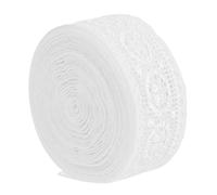 OSALADI Ruban de Dentelle Élastique pour Bricolage Accessoire de Couture pour Vêtements Mètres Blanc pour Décoration et Finitions de Tissus