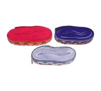 OSALADI Ruban Décoratif Tissé 2 CM 3 Rouleaux Bordure en Tissu à Franges Jacquard Floral Vintage pour Couture, Vêtements Ethniques et Projets DIY