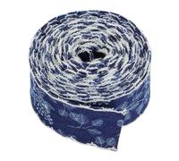 OSALADI Ruban Denim avec Bordure Dentelle Tissu Polyvalent pour Décoration DIY Vêtements Chaussures Accessoires Cheveux Élégants et Projets Créatifs Yards
